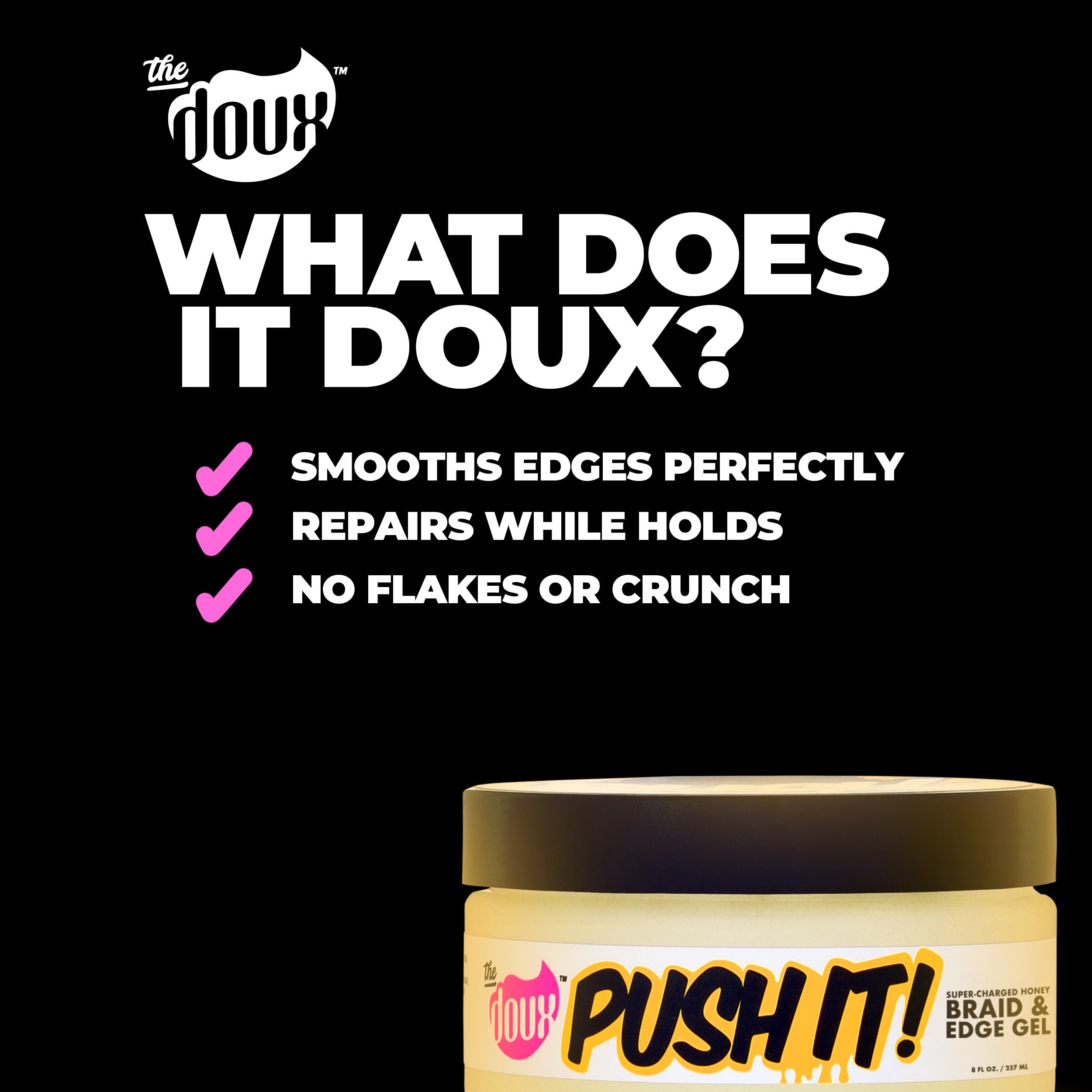PUSH IT! Honey Braid & Edge Gel 2oz