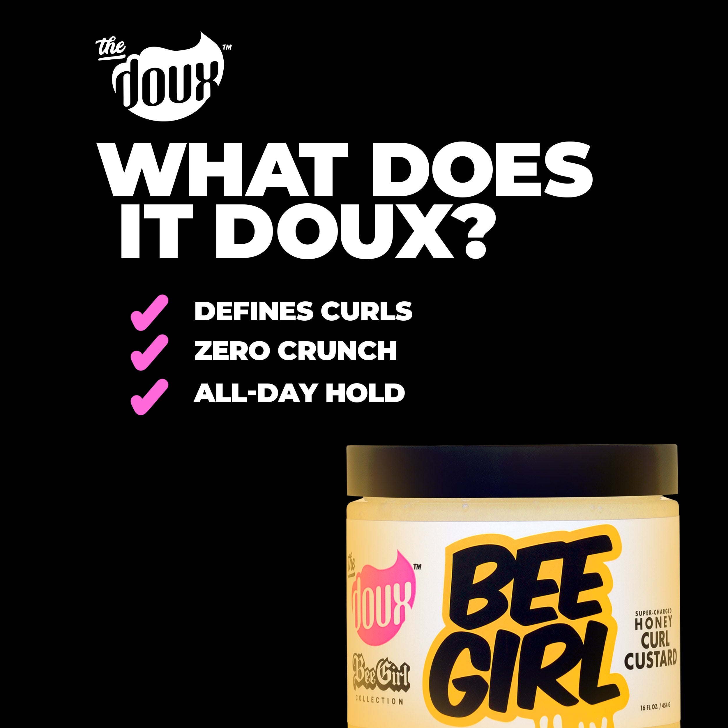 BEE GIRL Honey Curl Custard 16oz